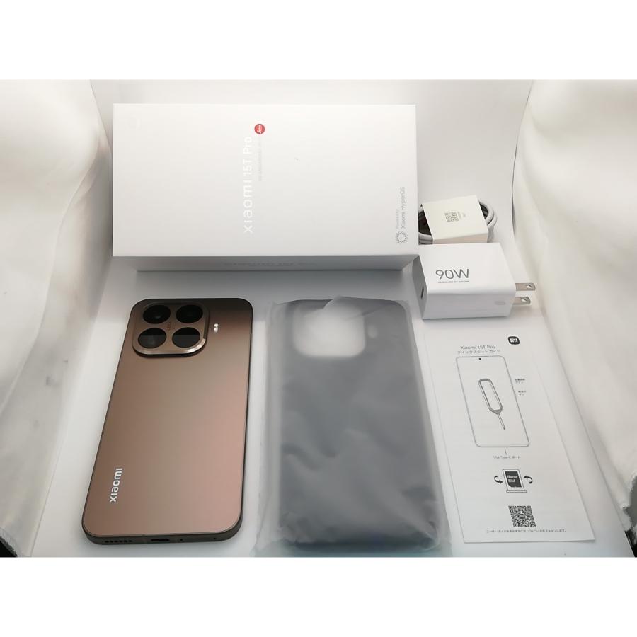 中古】Xiaomi 国内版 【SIMフリー】 Xiaomi 15T Pro モカゴールド 12GB