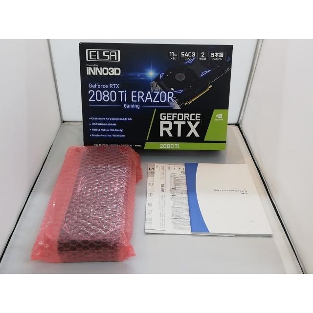 中古】ELSA GeForce RTX 2080 Ti ERAZOR GAMING(GD2080-11GERTES2