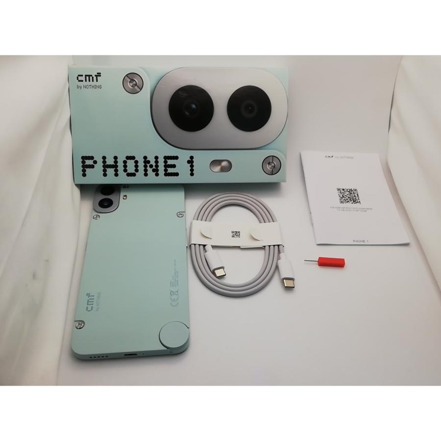中古】NOTHING 【SIMフリー】 CMF Phone 1 8GB 128GB ライトグリーン