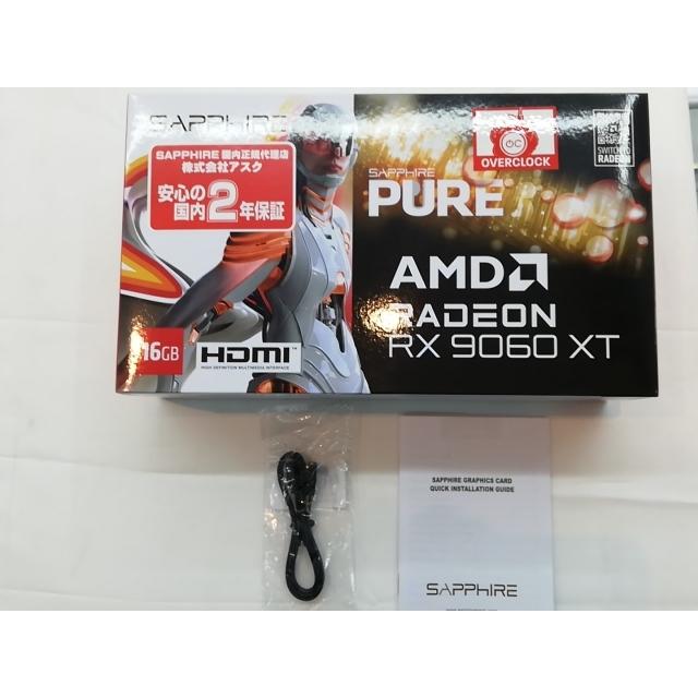中古】SAPPHIRE SAPPHIRE PURE Radeon RX 9060 XT GAMING OC 16GB