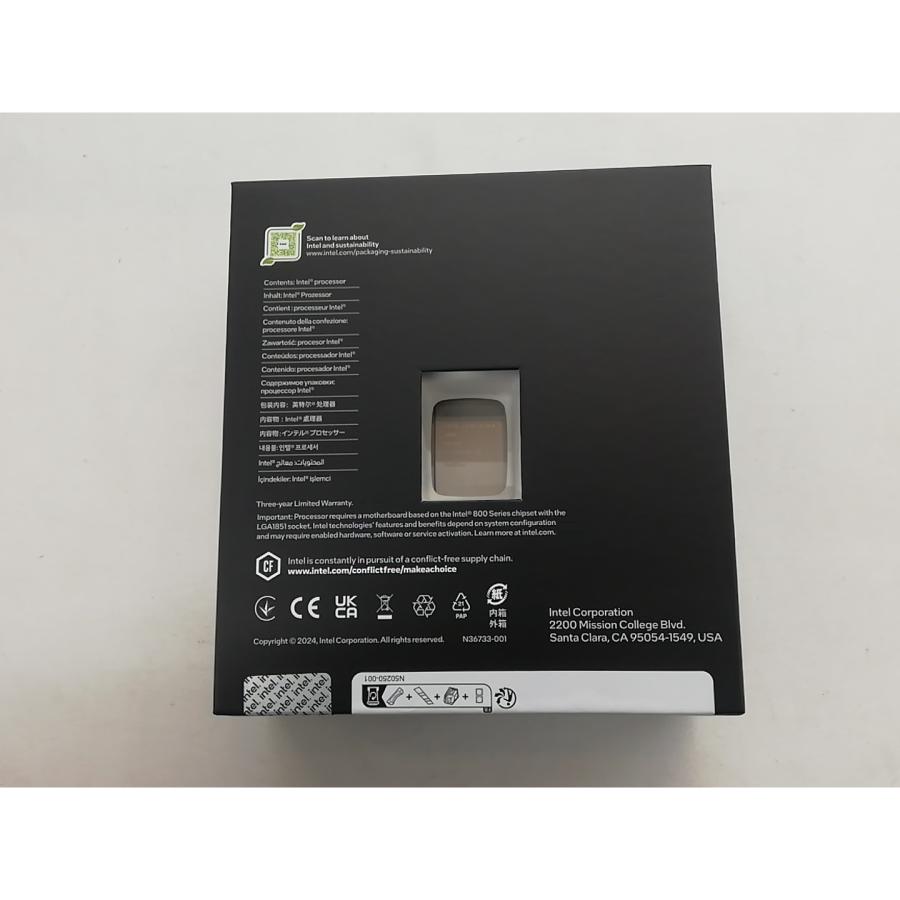 【動作確認済】Intel Core Ultra 285K BOX LGA1851 未使用】Intel Core Ultra 9 285K(3.7GHz) Box LGA1851/24C(P:8C/E:16C