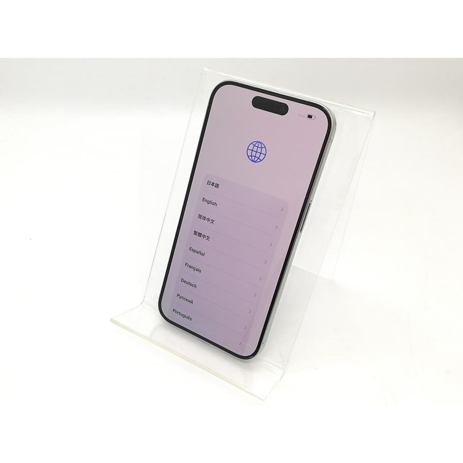 【中古】Apple 国内版 【SIMフリー】 iPhone 15 Pro 256GB ホワイトチタニウム MTUD3J/A【秋葉4号】保証期間１ヶ月【ランクC】の画像