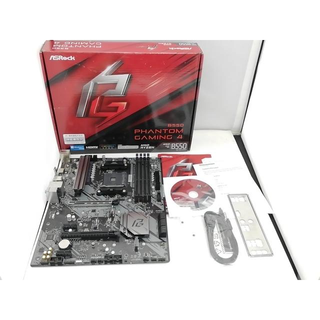 中古】ASRock B550 Phantom Gaming 4 B550/AM4/ATX【秋葉3号】保証期間