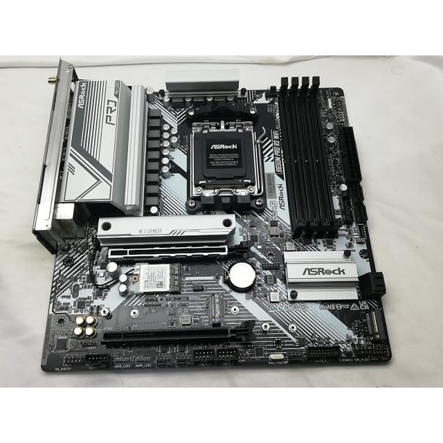 中古】ASRock B650M Pro RS WiFi B650/AM5/MicroATX【秋葉3号】保証