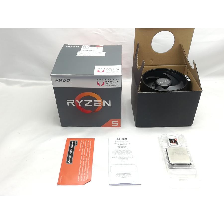 中古】AMD Ryzen 5 2400G (3.6GHz/TC:3.9GHz) BOX AM4/4C/8T/L3 4MB