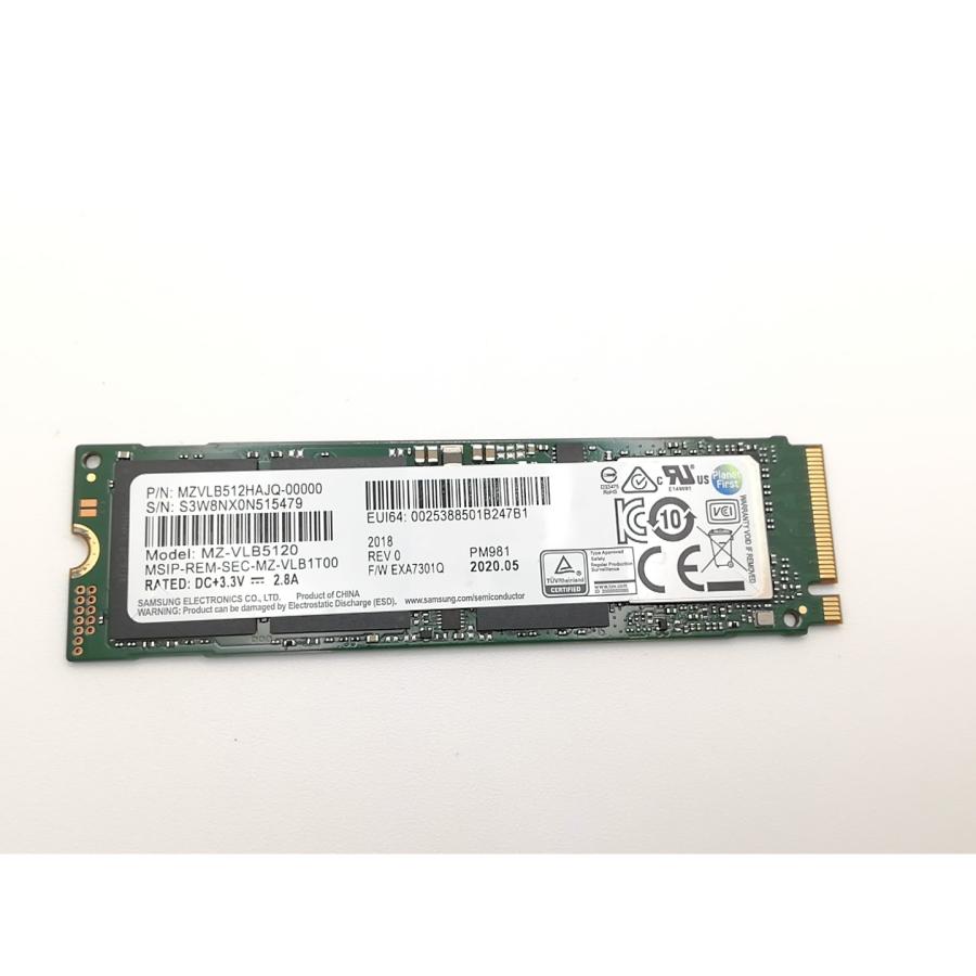 中古】各社 512GB SSD (M.2 2280/PCIe3.0 NVMe)【秋葉3号】保証期間1