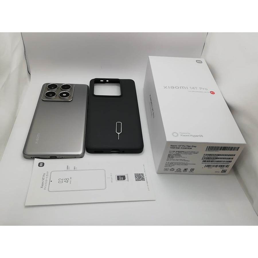 中古】Xiaomi 国内版 【SIMフリー】 Xiaomi 14T Pro 12GB 512GB チタン