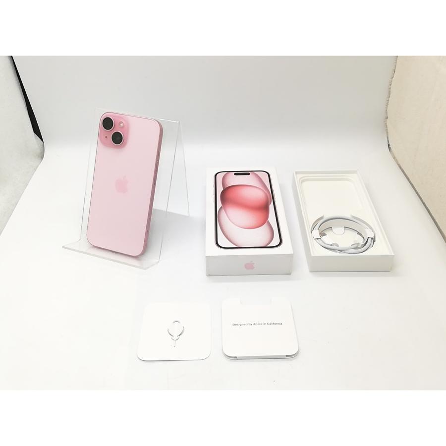 【中古】Apple 国内版 【SIMフリー】 iPhone 15 128GB ピンク MTMJ3J/A【秋葉4号】保証期間１ヶ月【ランクB】の画像