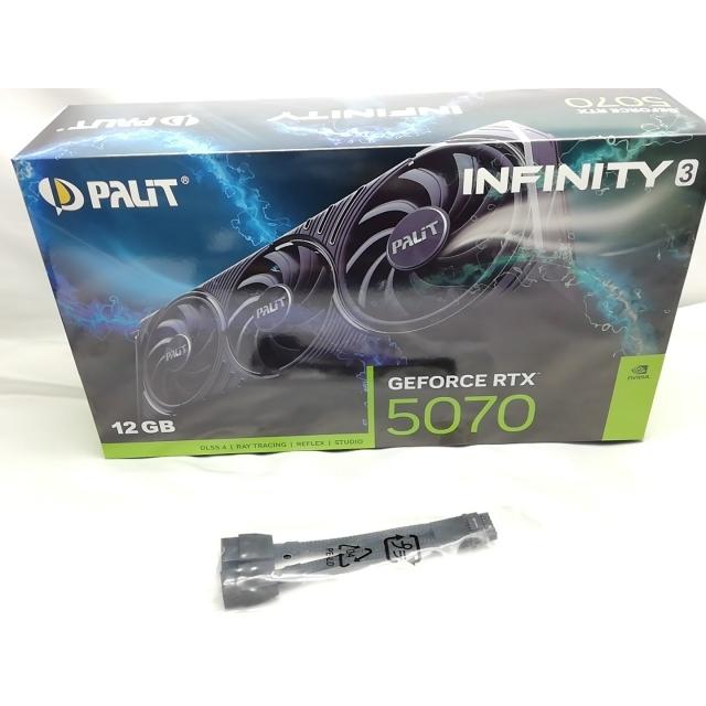 中古】Palit GeForce RTX 5070 Infinity 3 12GB (NE75070019K9-GB2050S