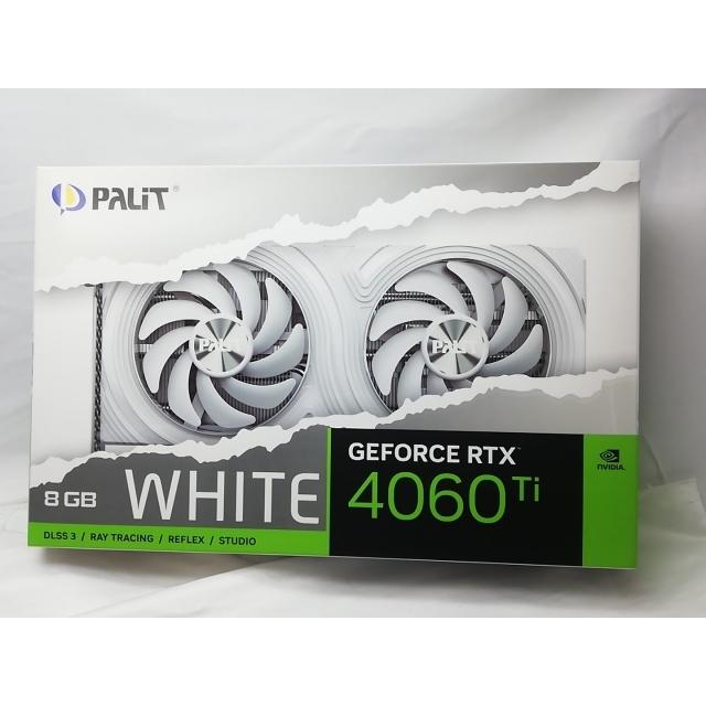 中古】Palit NE6406T019P1-1048L (GeForce RTX 4060 Ti WHITE 8GB