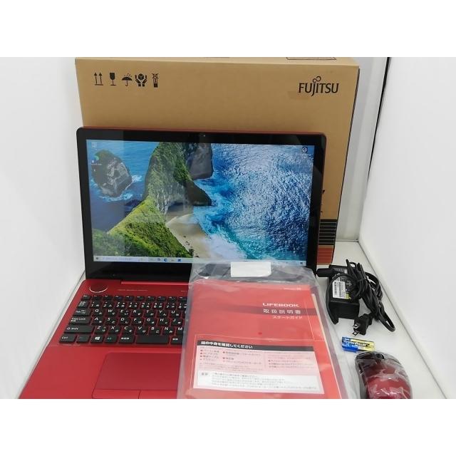富士通 LIFEBOOK AH77/B1 レッド(初期化済_すぐ使えます) 富士通