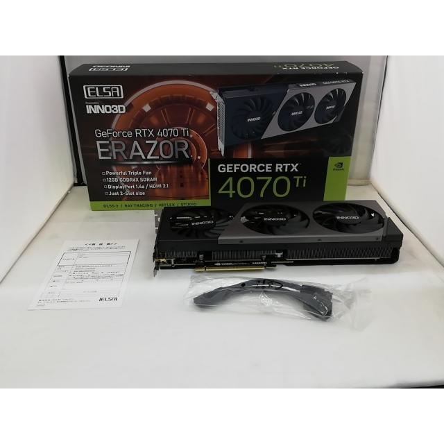 中古】ELSA ELSA GeForce RTX 4070 Ti ERAZOR X GD4070T-12GEREZX