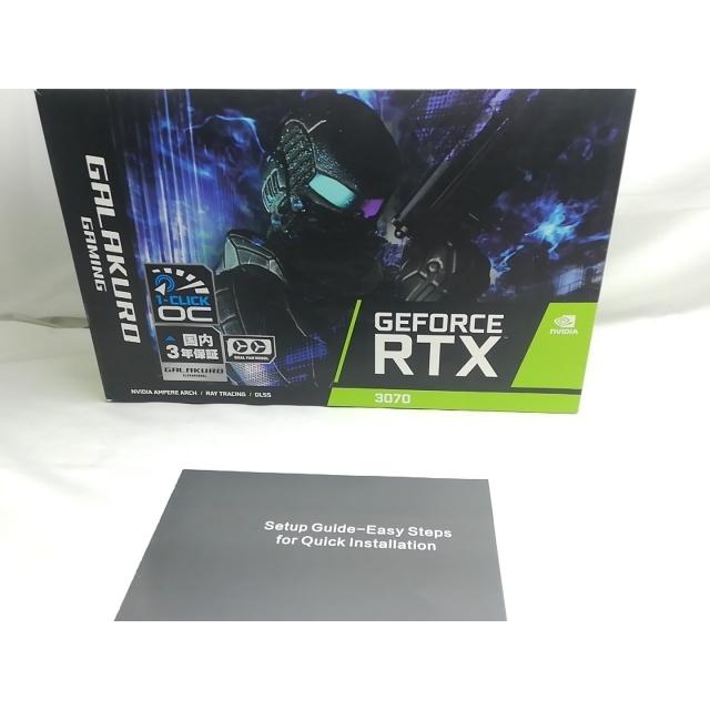 中古】玄人志向 GG-RTX3070-E8GB/OC/DF2 RTX3070/8GB(GDDR6)/PCI-E