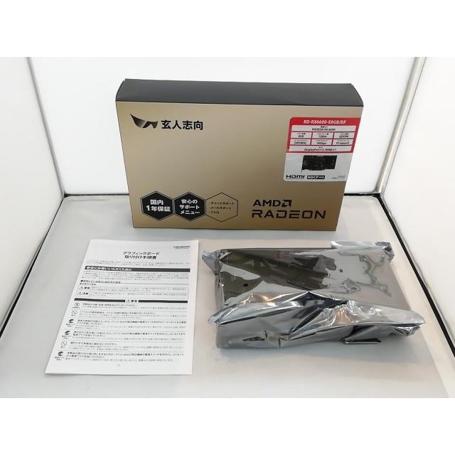中古】玄人志向 RD-RX6600-E8GB/DF RX6600/8GB(GDDR6)【秋葉3号】保証