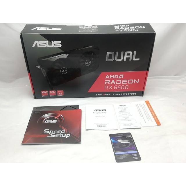中古】ASUS DUAL-RX6600-8G RX6600/8GB(GDDR6)【秋葉3号】保証期間1
