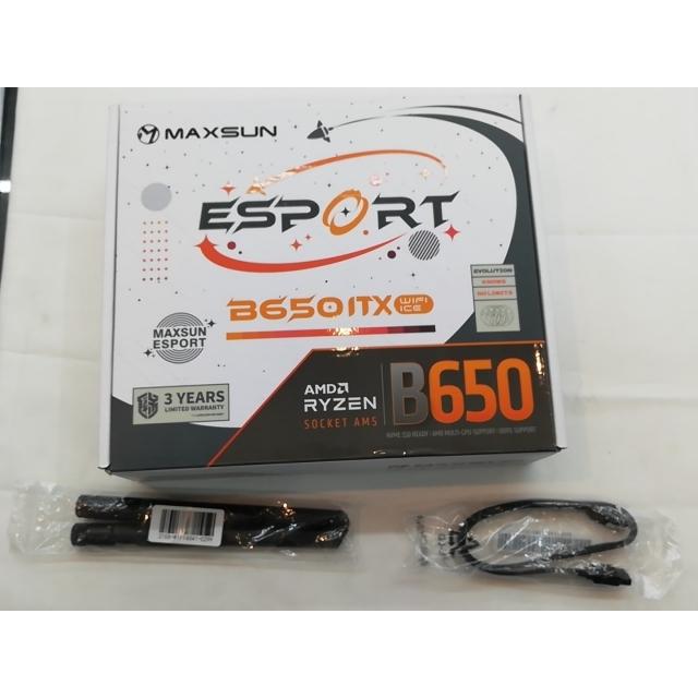 中古】MAXSUN MS-eSPORT B650ITX WiFi ICE B650/AM5/Mini-ITX【秋葉3号