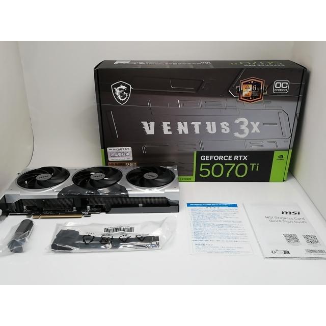 中古】MSI GeForce RTX 5070 Ti 16G VENTUS 3X OC RTX5070Ti/16GB