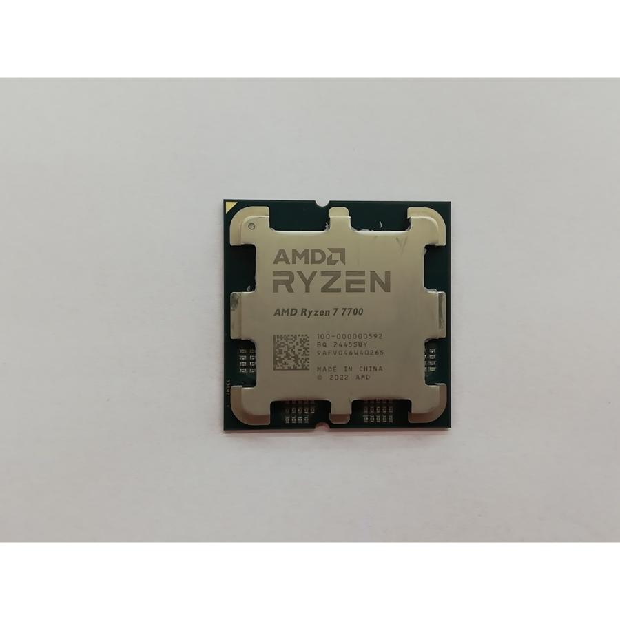 中古】AMD Ryzen 7 7700 (3.8GHz/TC:5.3GHz) bulk AM5/8C/16T/L3 32MB