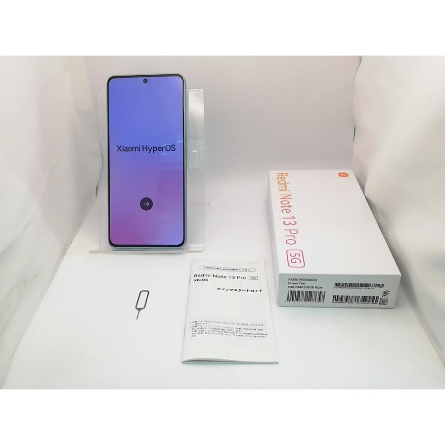 中古】Xiaomi au 【SIMフリー】 Redmi Note 13 Pro 5G オーシャン