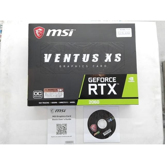 中古】MSI GeForce RTX 2060 VENTUS XS 6G OC RTX2060/6GB(GDDR6)/PCI