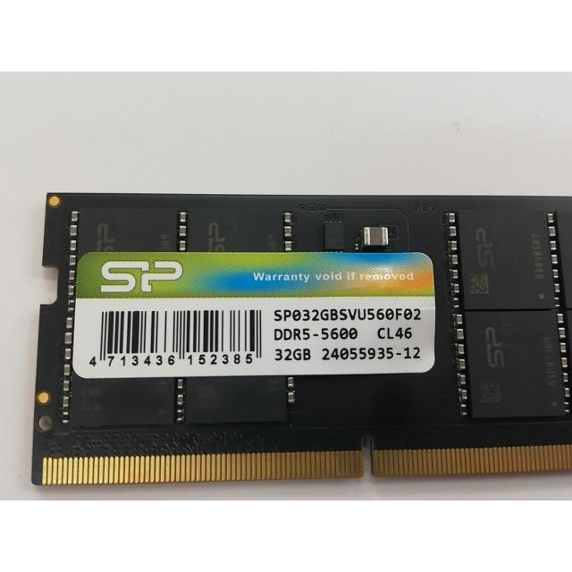 中古】262PIN SODIMM 32GB DDR5-5600(PC5-44800)【ノートPC用】【秋葉3
