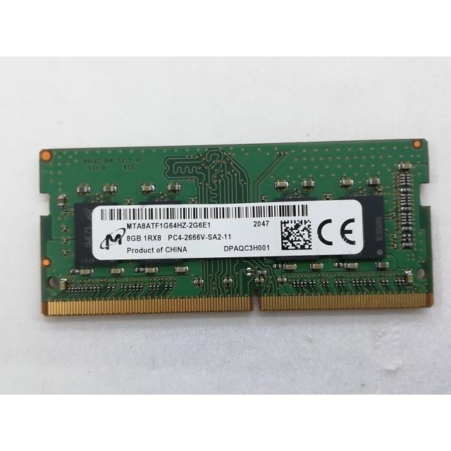 中古】260PIN 8GB DDR4-2666(PC4-21300) SODIMM 【ノートPC用】【秋葉3