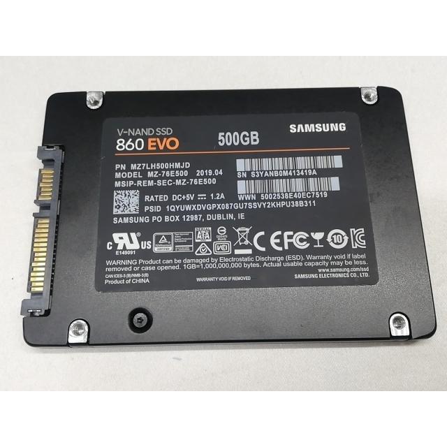中古】SAMSUNG 860 EVO MZ-76E500B 500GB/SSD/6GbpsSATA【秋葉3号