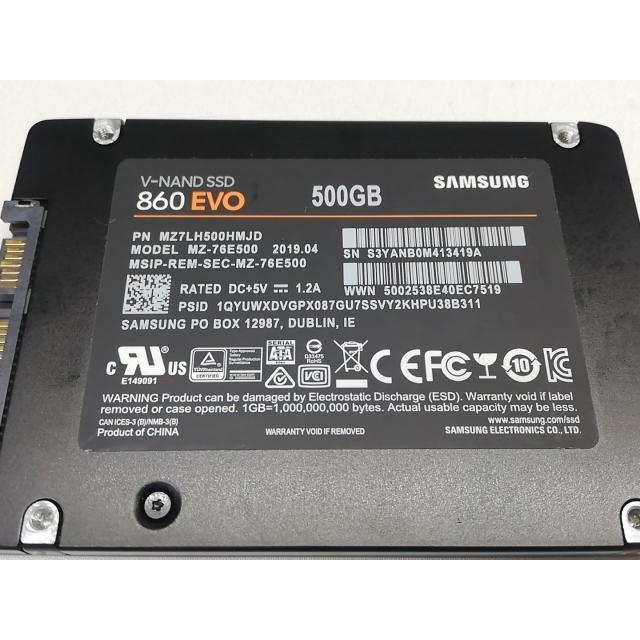中古】SAMSUNG 860 EVO MZ-76E500B 500GB/SSD/6GbpsSATA【秋葉3号