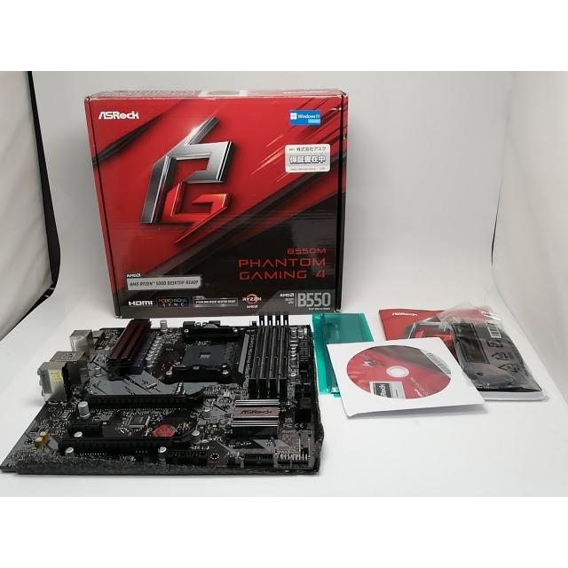 中古】ASRock B550M Phantom Gaming 4 B550/AM4/MicroATX【秋葉3号