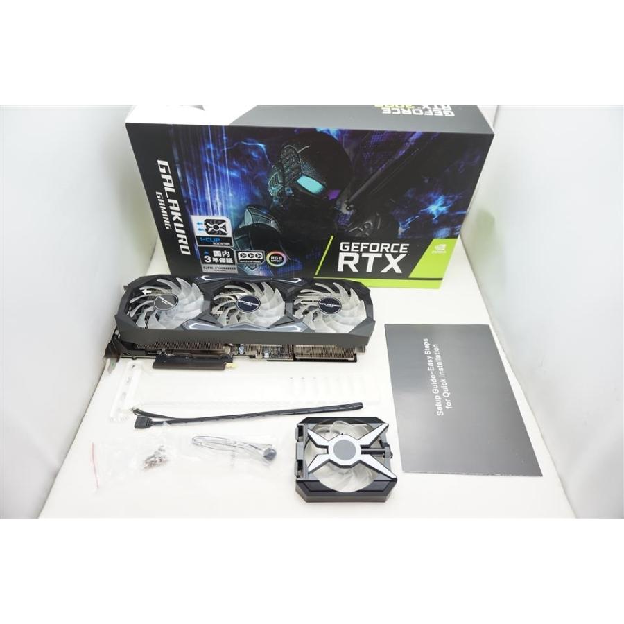 【中古】玄人志向 GALAKURO GAMING GG-RTX3080-E10GB/TP RTX3080/10GB(GDDR6X)/PCI-E【秋葉2号】保証期間１週間｜janpara｜09