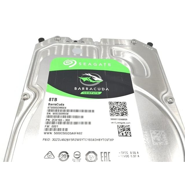 中古】Seagate ST8000DM004 8TB/5400rpm/256MB/6Gbps【ECセンター