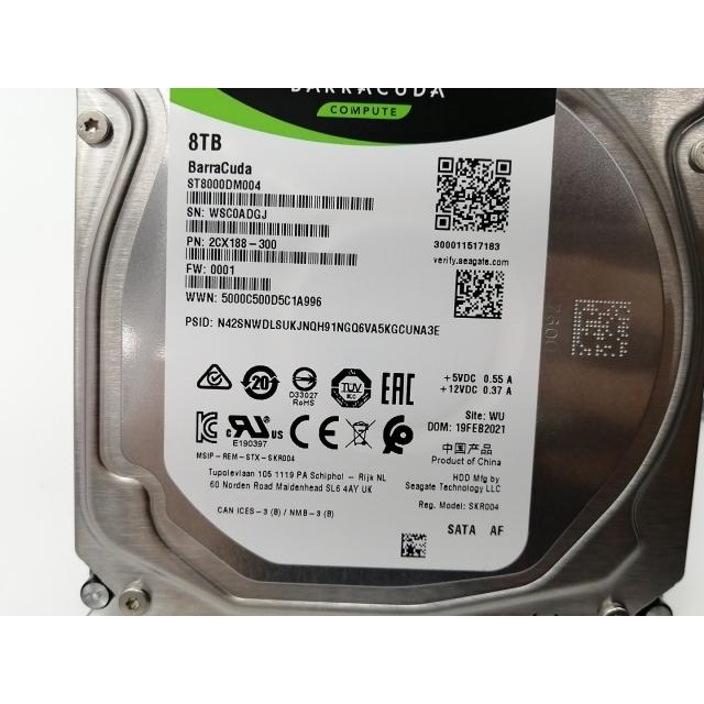 内蔵型ハードディスクドライブ Seagate ST8000DM004 8TB Seagate ST8000DM004 8TB/5400rpm/256MB/6Gbps保証期間1週間 | ME-CFS.NET