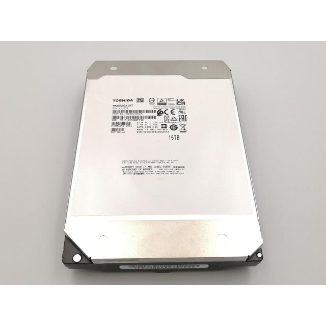 中古 TOSHIBA MN08ACA16T 16TB HDD 中古】TOSHIBA MN08ACA16T 16TB/7200rpm/512MB/6Gbps【ECセンター