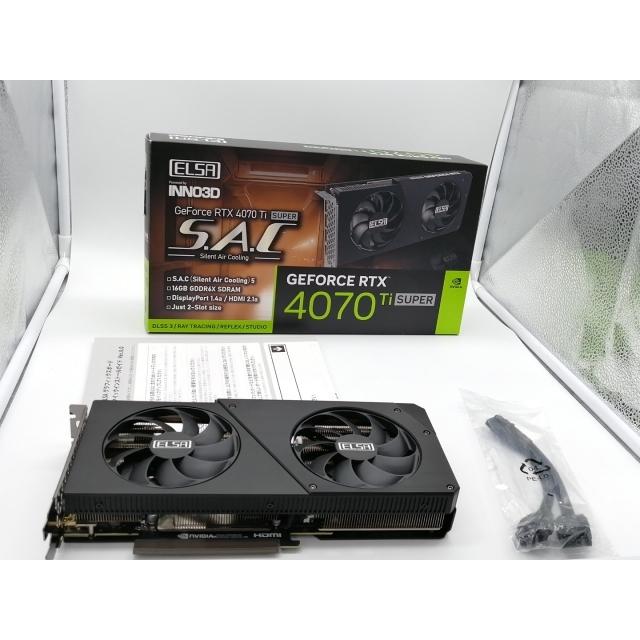 中古】ELSA GeForce RTX 4070 Ti SUPER S.A.C GD4070TS-16GERS 中古】ELSA GeForce RTX 4070 Ti SUPER S.A.C GD4070TS-16GERS
