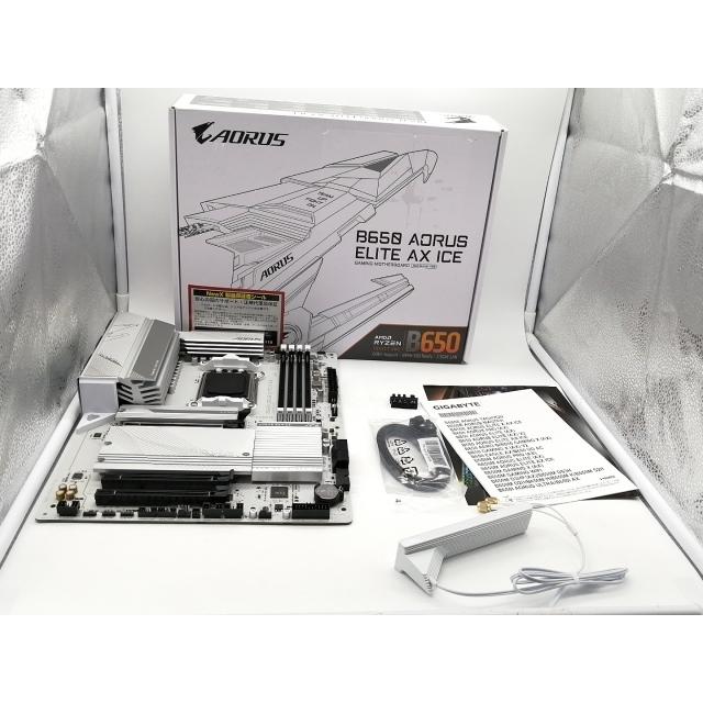 中古】GIGABYTE B650 AORUS ELITE AX ICE B650/AM5/ATX【秋葉2号】保証