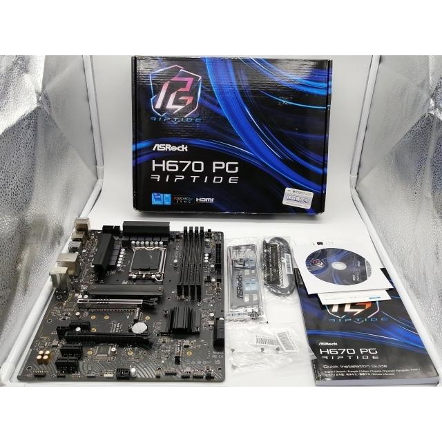 中古】ASRock H670 PG Riptide H670(DDR4)/LGA1700/ATX【秋葉2号】保証