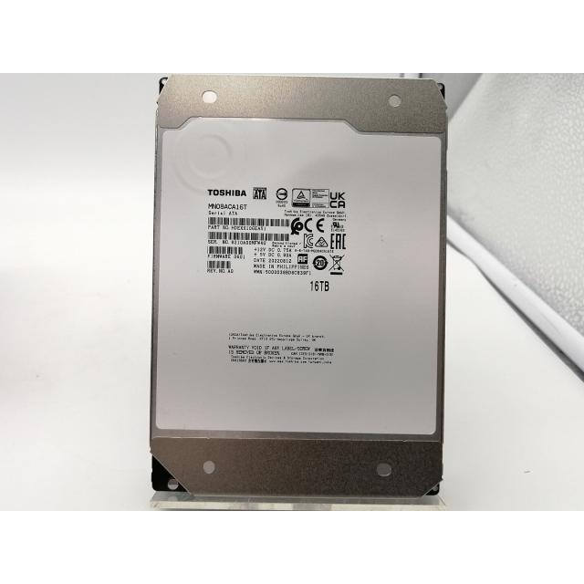 中古】TOSHIBA MN08ACA16T 16TB/7200rpm/512MB/6Gbps【高崎 中古】TOSHIBA MN08ACA16T 16TB/7200rpm/512MB/6Gbps【高崎