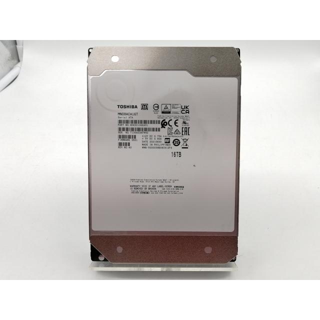 中古 TOSHIBA MN08ACA16T 16TB HDD 中古】TOSHIBA MN08ACA16T 16TB/7200rpm/512MB/6Gbps【三宮センター