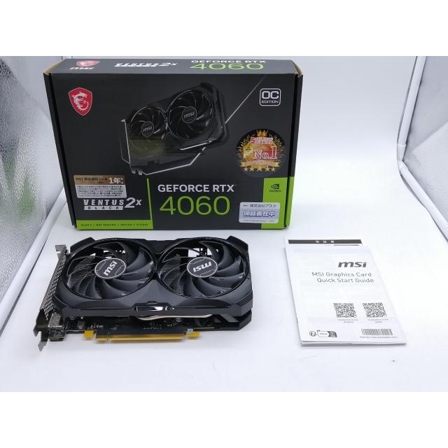 中古】MSI GeForce RTX 4060 VENTUS 2X BLACK 8G OC RTX4060/8GB 中古】MSI GeForce RTX 4060 VENTUS 2X BLACK 8G OC RTX4060/8GB