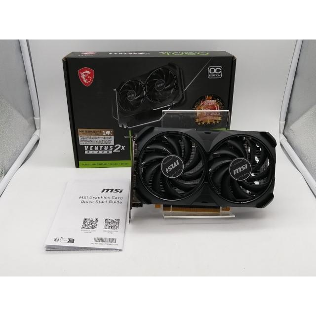 中古】MSI GeForce RTX 4060 VENTUS 2X BLACK 8G OC RTX4060/8GB(GDDR6