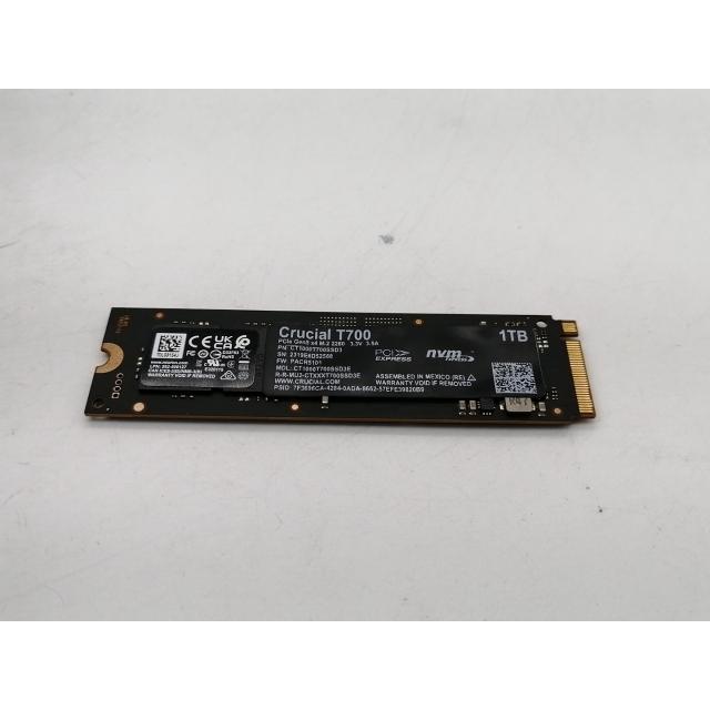 中古】Crucial T700 PCIe Gen5 SSD 1TB CT1000T700SSD3 (M.2 2280