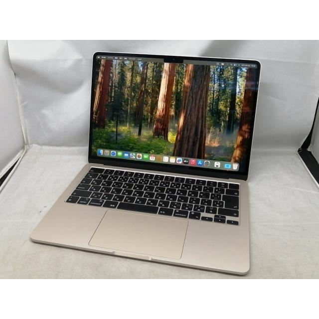 保証書付 美品 Apple M2 MacBookAir 13インチ スターライト Apple M2