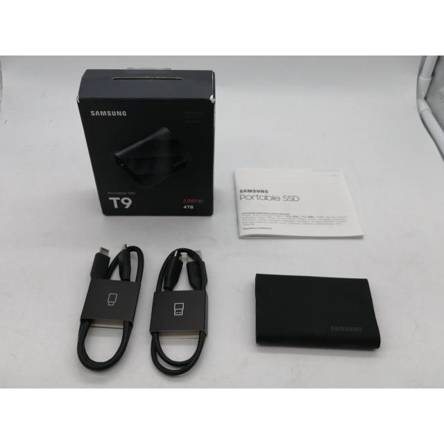 中古】SAMSUNG T9 MU-PG4T0B-IT [ブラック] 【ポータブルSSD】【4TB