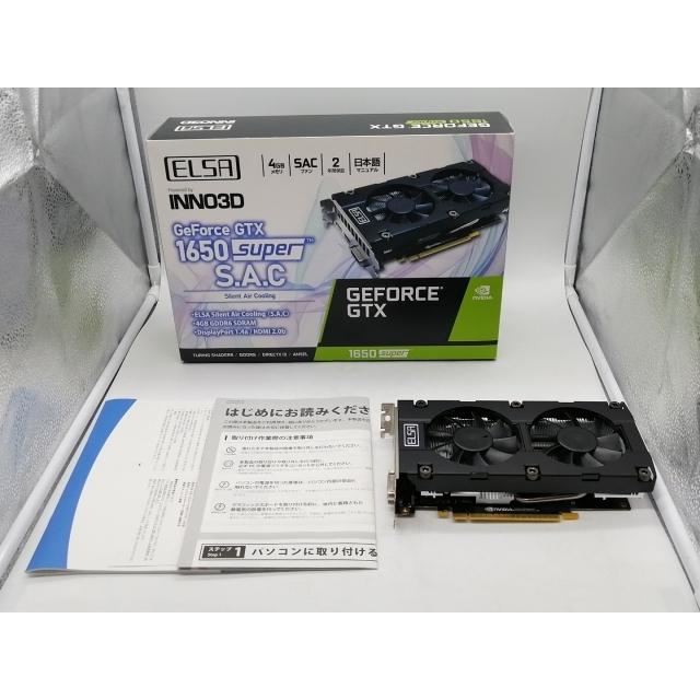 中古】ELSA GeForce GTX 1650 Super S.A.C（GD1650-4GERSS