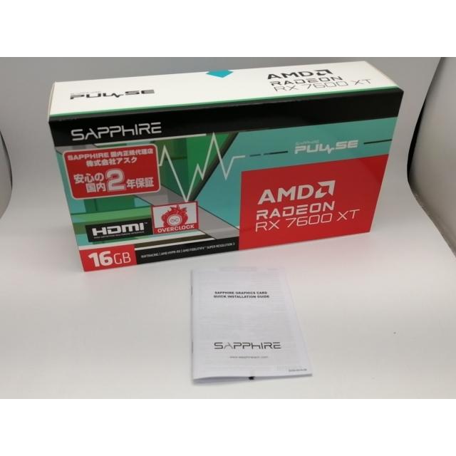 中古】SAPPHIRE PULSE Radeon RX 7600 XT GAMING OC 16GB GDDR6