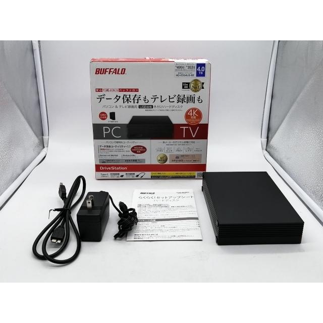 中古】BUFFALO HD-EDS4U3-BE [ブラック] 【4TB】 USB3.2 Gen1/(2021