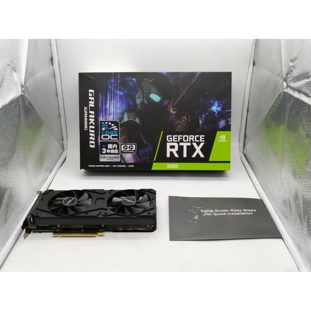 中古】玄人志向 GALAKURO GAMING GG-RTX3060-E8GB/DF RTX3060/8GB