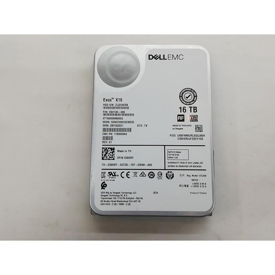 中古】Seagate ST16000NM005G Exos X16 16TB/7200rpm/256MB/6Gbps