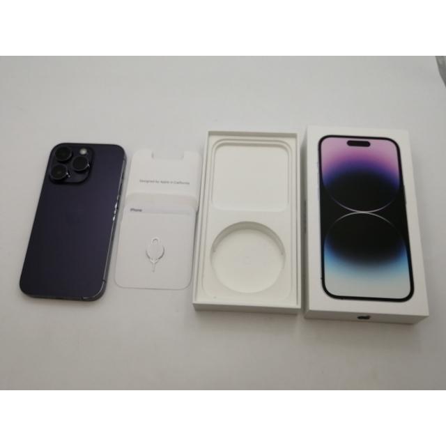 中古】Apple 国内版 【SIMフリー】 iPhone 14 Pro 256GB ディープ