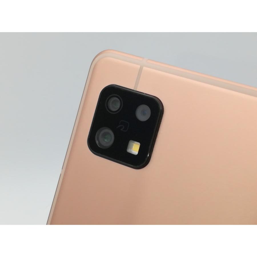 中古】SHARP au 【SIMフリー】 AQUOS sense6s ライトカッパー 4GB 64GB